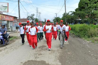 GUBSU DAN FKPD JALAN KAKI 21 KM SUSURI JEJAK PAHLAWAN 